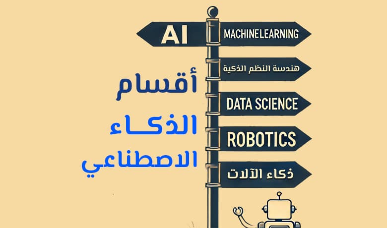 أقسام الذكاء الاصطناعي: من التعلم الآلي إلى الروبوتات الذكية