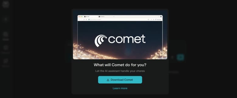 متصفح Comet: مستقبل التصفح الذكي كوميت من Perplexity AI
